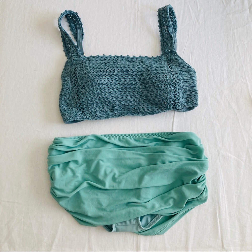 Low Rise Bill Bottoms Sage Green Bikini Bottoms